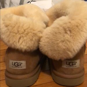 UGG Tan and Cream Winter Boots